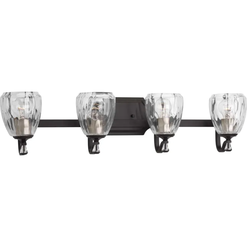 Progress Lighting Anjoux 4 Light 32" Wide Bathroom Vanity Light Instant Buy