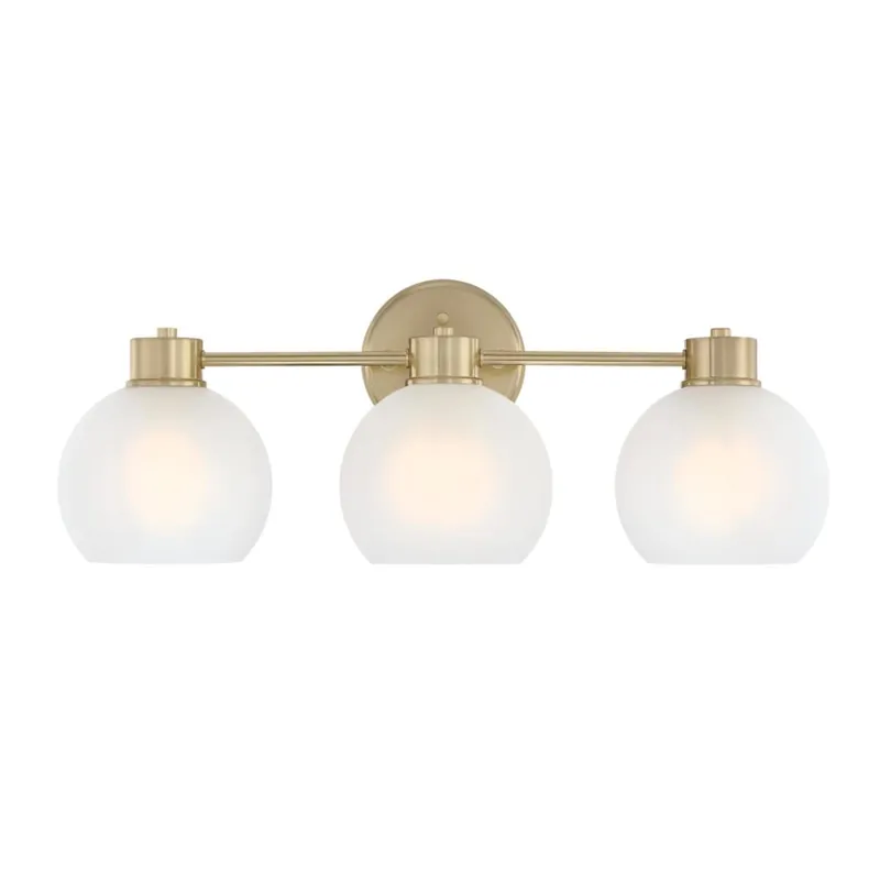 Westinghouse Dorney 3 Light 24" Wide Vanity Light - Champagne Brass Special Discount
