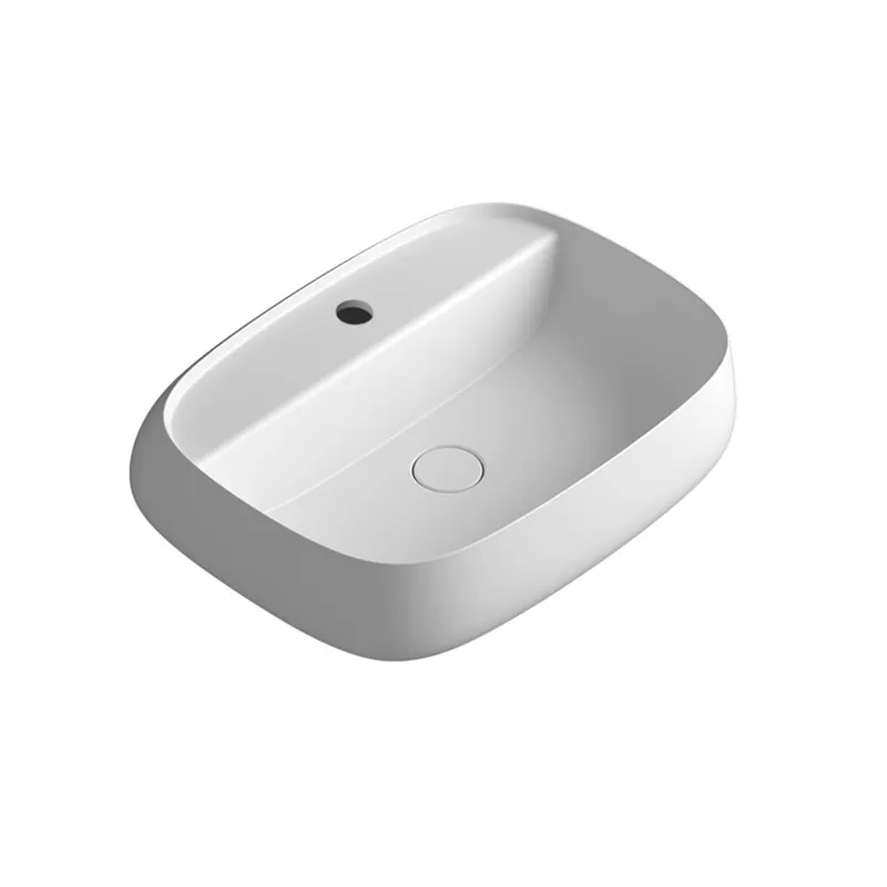 WS Bath Collections Seed 23-13/16" Rectangular Ceramic Vessel / Wall Mounted Bathroom Sink and Single Hole Order Now