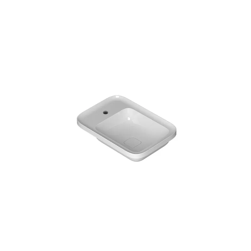 WS Bath Collections Cameo 21-11/16" Rectangular Ceramic Drop In Bathroom Sink and Single Hole Reduced Price
