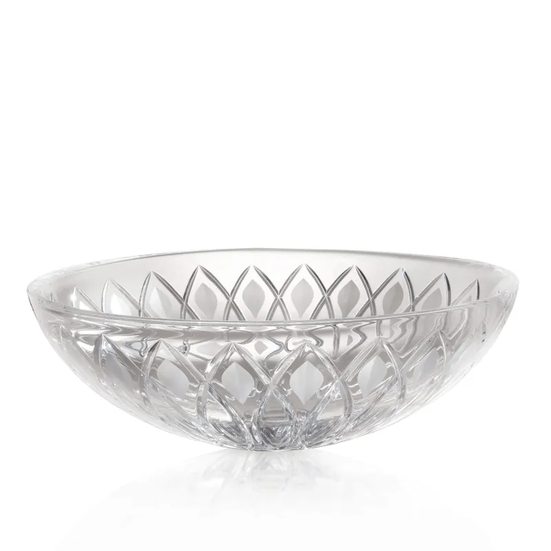 Crafted WS Bath Collections Crystal 16-7/8" Circular Glass Vessel Bathroom Sink