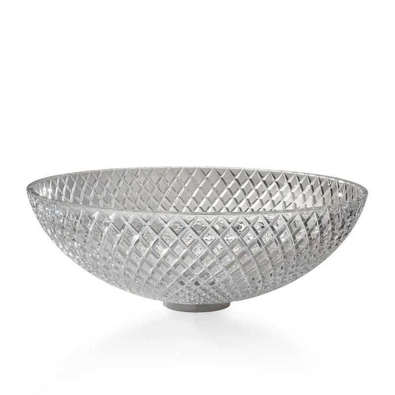 While Supplies Last WS Bath Collections Crystal 16-7/8" Circular Glass Vessel Bathroom Sink