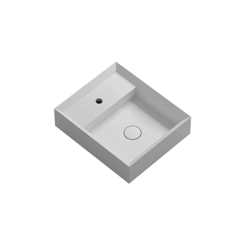 WS Bath Collections Cut 17-11/16" Rectangular Ceramic Vessel Bathroom Sink with Overflow and Single Hole Editor’s Pick