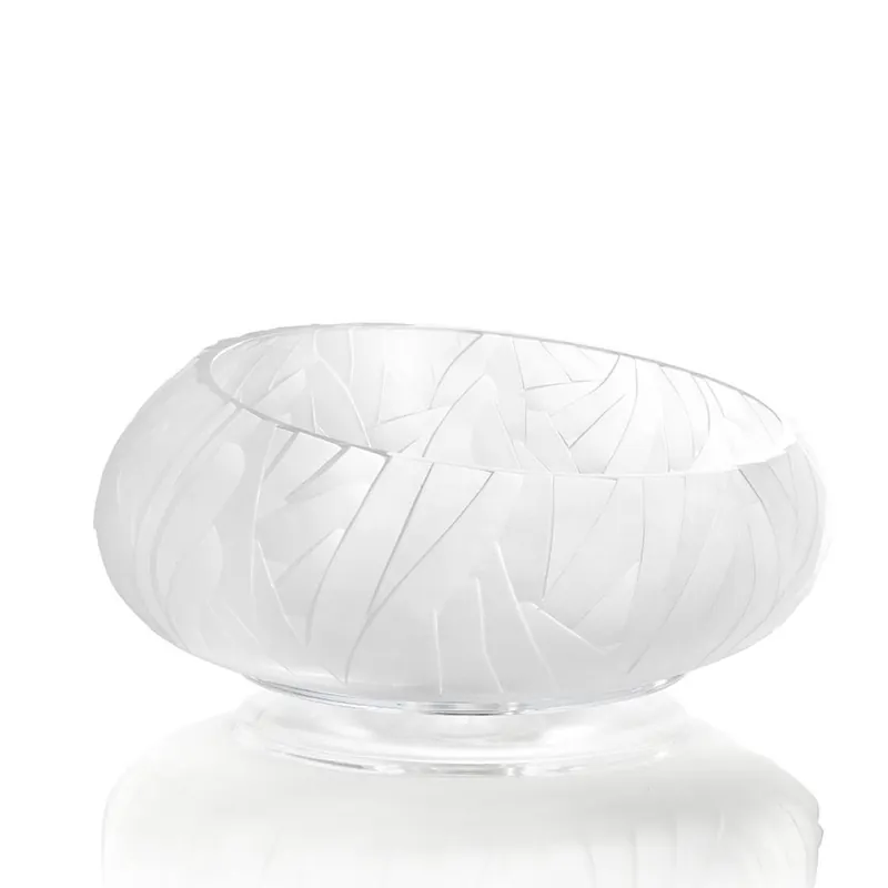 WS Bath Collections Glamorous 16-1/8" Circular Glass Vessel Bathroom Sink Top Pick