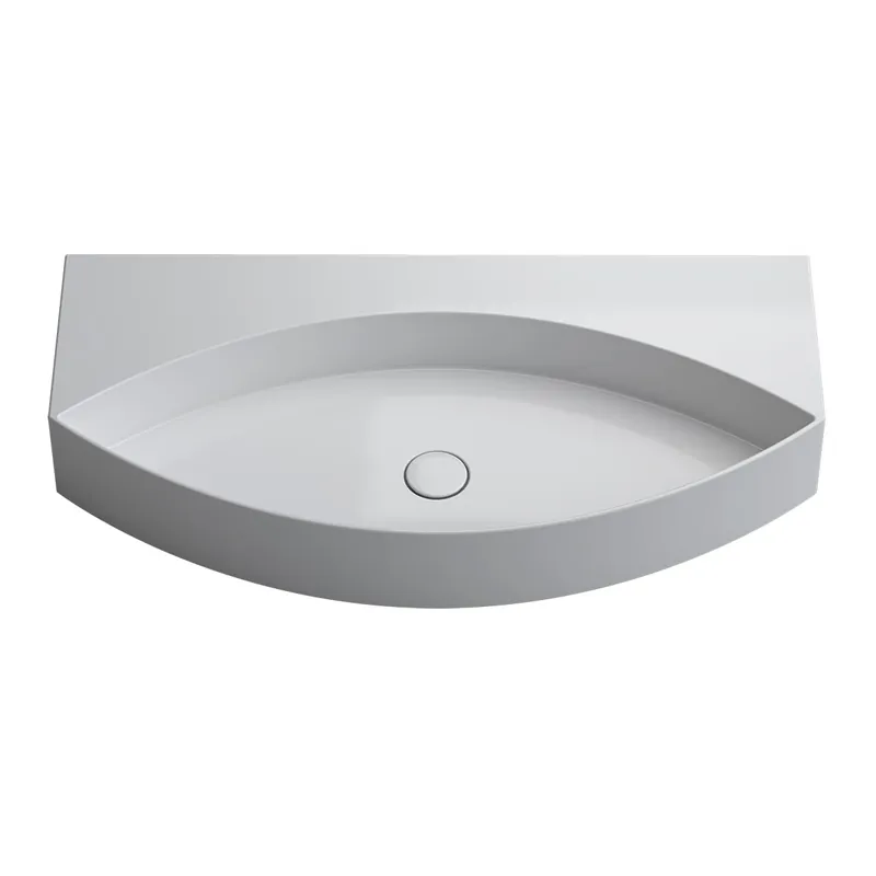 WS Bath Collections Occhio 35-5/8" Specialty Ceramic Vessel or Wall Mounted Bathroom Sink Professional Grade