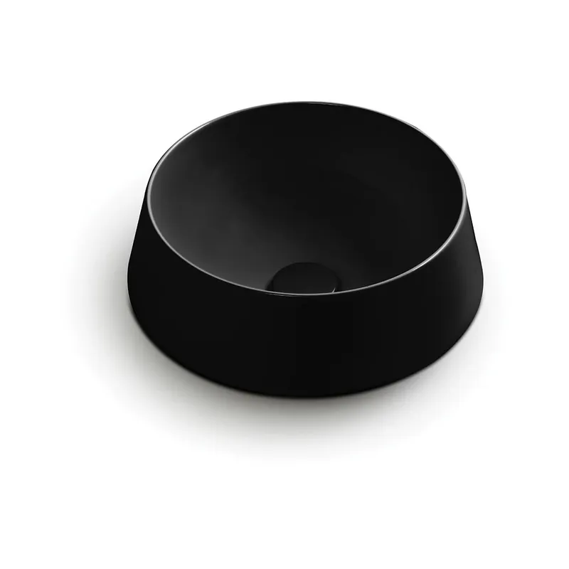 Clearance WS Bath Collections Mood 16-1/2" Circular Ceramic Vessel Bathroom Sink