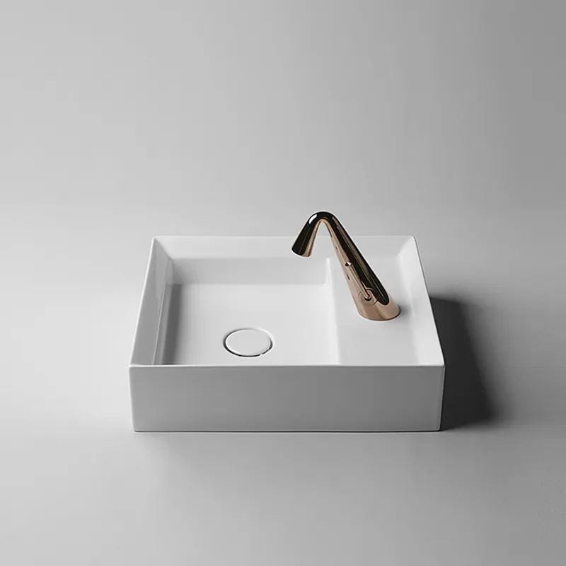 Fresh Stock WS Bath Collections Cut 17-7/10" Ceramic Single Hole Vessel Bathroom Sink