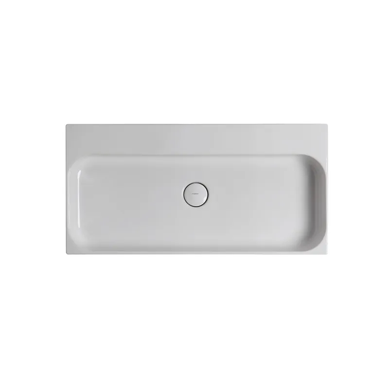 WS Bath Collections 31-7/10" Ceramic Wall Mounted / Vessel Bathroom Sink from the Unit Collection Get Yours