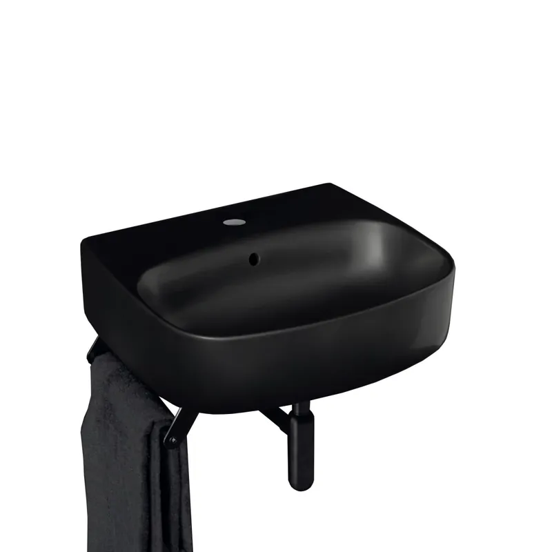 WS Bath Collections Nolita 27-5/8" Rectangular Ceramic Vessel or Wall Mounted Bathroom Sink with Overflow and 1 Faucet Hole Exclusive