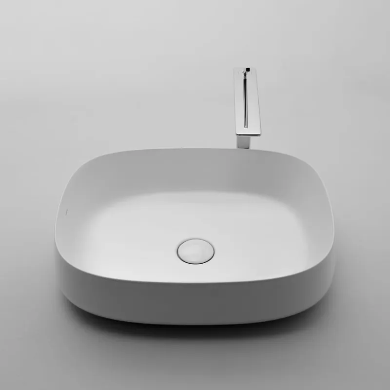 WS Bath Collections 21-11/16" Ceramic Vessel Bathroom Sink from the Seed Collection Bargain