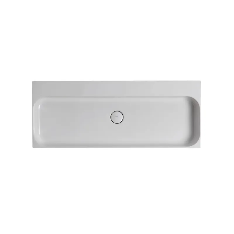 WS Bath Collections 39-3/5" Ceramic Wall Mounted / Vessel Bathroom Sink from the Unit Collection Bargain