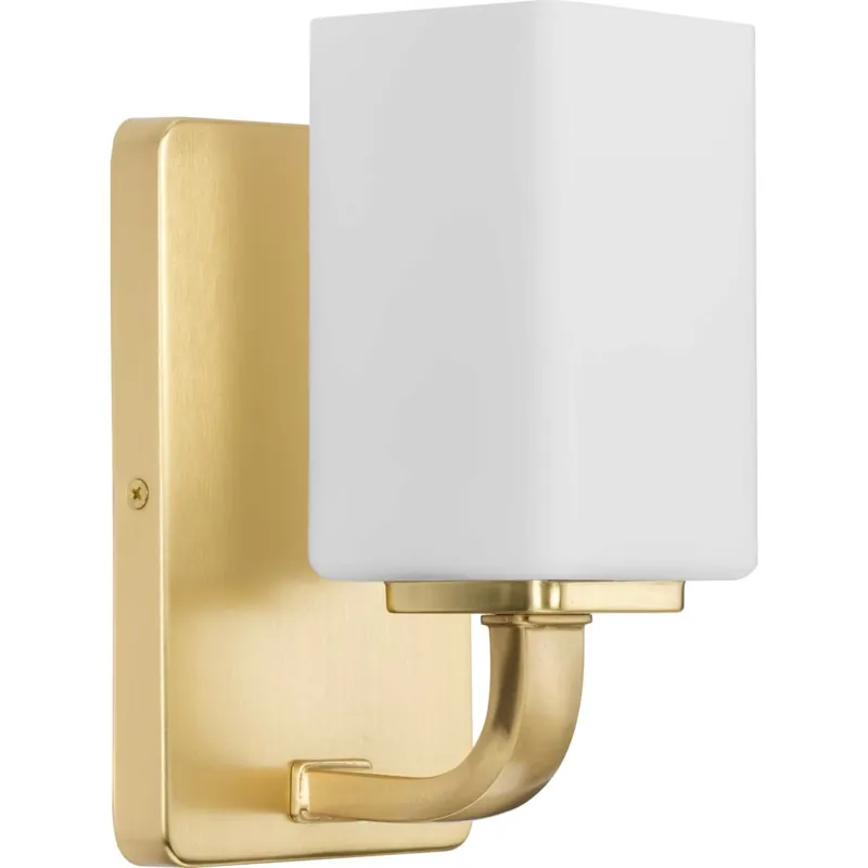 Markdown Progress Lighting Cowan 9" Tall Bathroom Sconce with Frosted Glass Shade