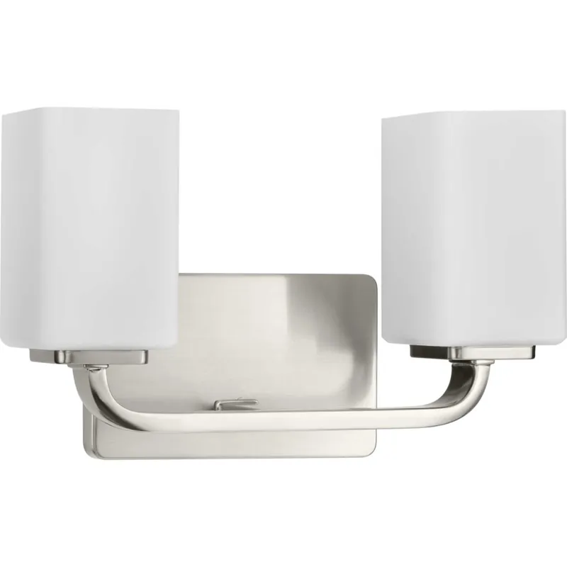 Progress Lighting Cowan 2 Light 14" Wide Bathroom Vanity Light with Frosted Glass Shades Free Shipping
