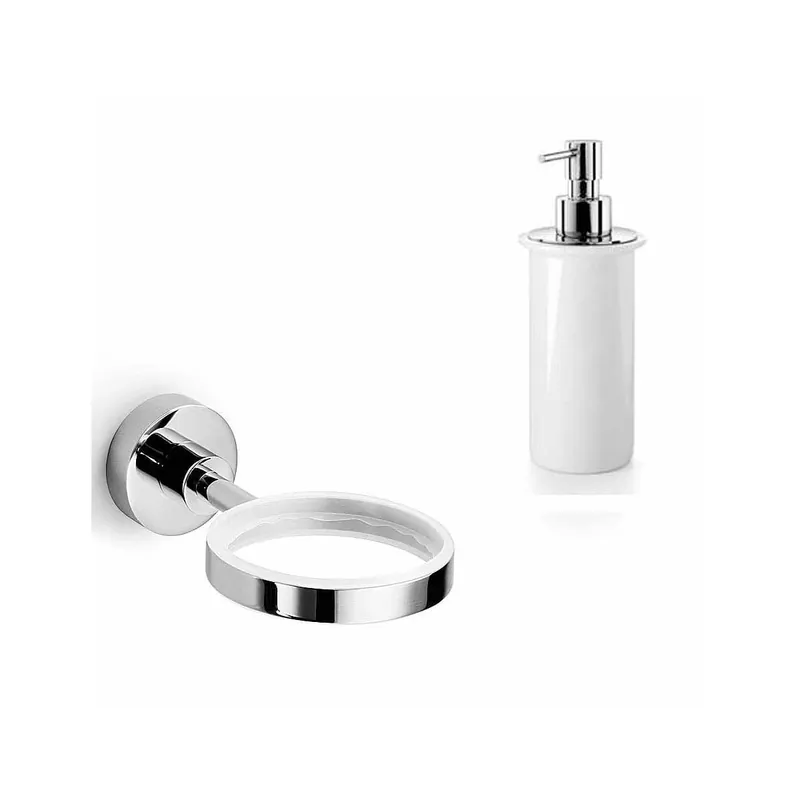WS Bath Collections Duemila Ceramic Wall Mounted Soap Dispenser Certified