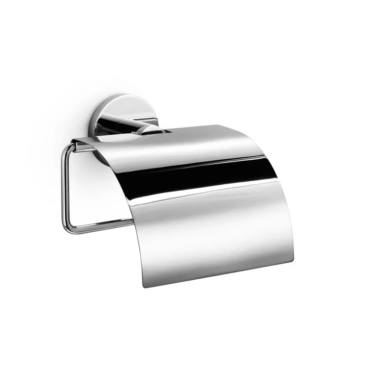 WS Bath Collections Napie 5" Wall Mounted Bar Style Single Post Tissue Holder with Cover Bargain