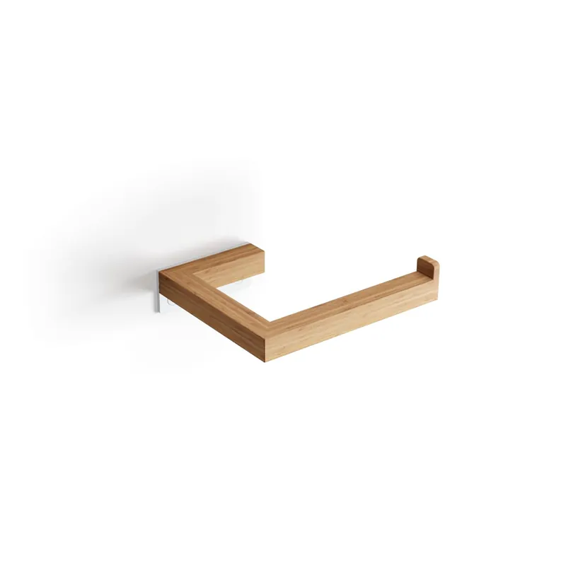 Genuine WS Bath Collections Bamboo Wall Mounted Toilet Paper Holder