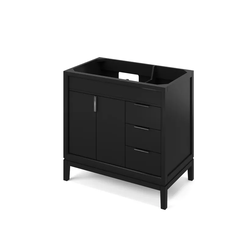 Buy Direct Jeffrey Alexander Theodora 36" Single Free Standing Vanity Cabinet - Less Vanity Top