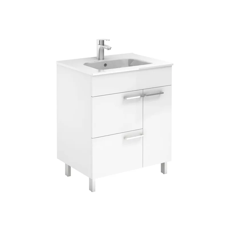 WS Bath Collections Elegance 31-1/2" Free Standing Single Basin Vanity Set with Cabinet and Ceramic Vanity Top Direct From Manufacturer