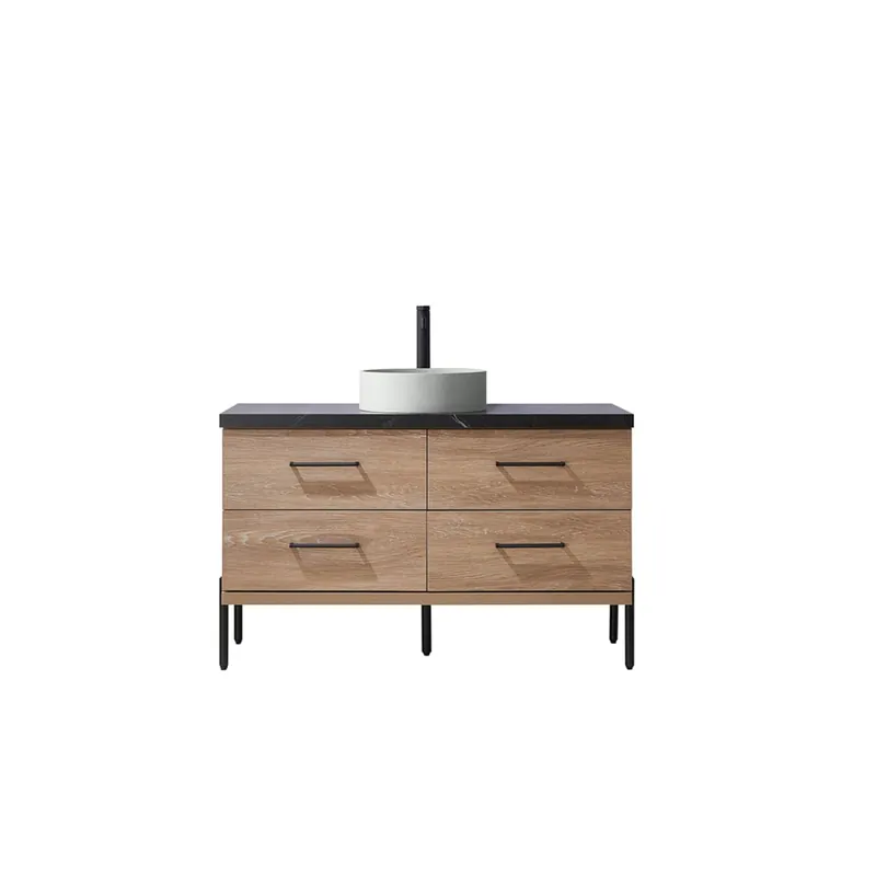 Cheap Miseno Trento 48" Free Standing Single Basin Vanity Set with Cabinet and Sintered Stone Vanity Top