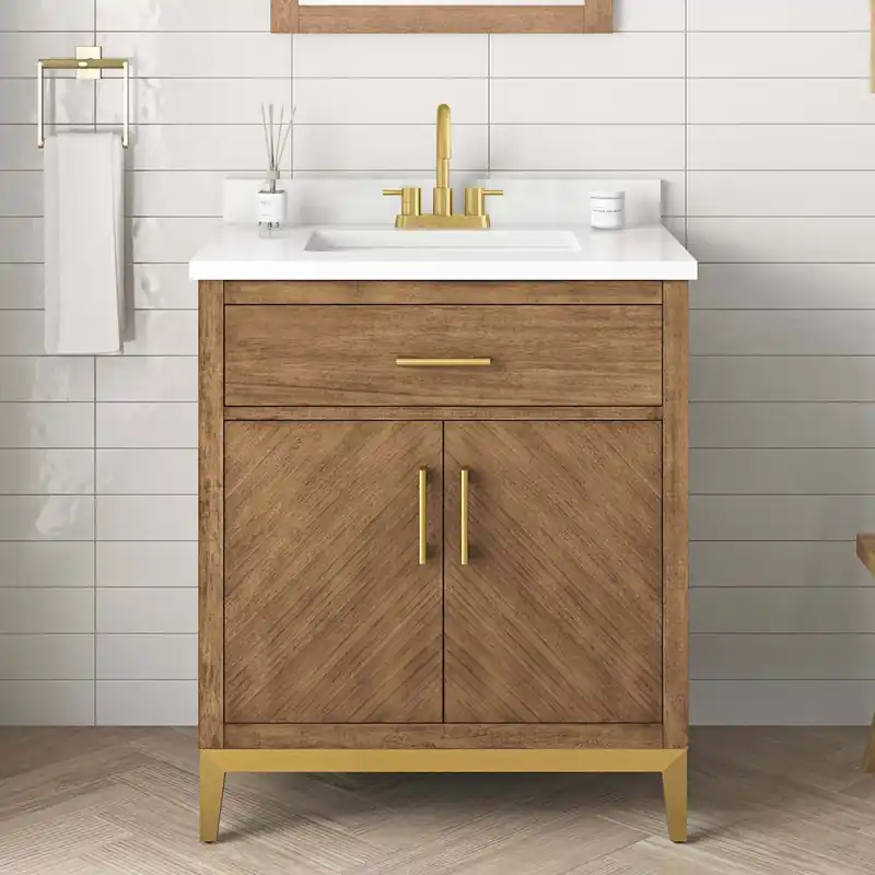 While Supplies Last Miseno Alder 30" Free Standing Single Basin Vanity Set with Cabinet and Cultured Marble Vanity Top