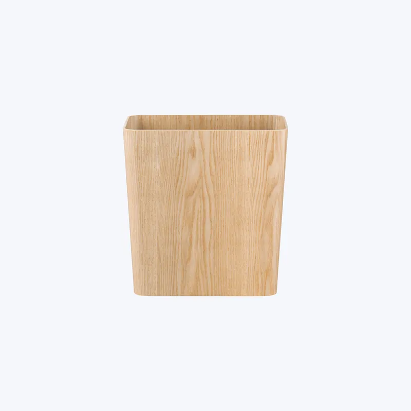 Wilo Hardwood Wastepaper Basket - Rectangle Markdown