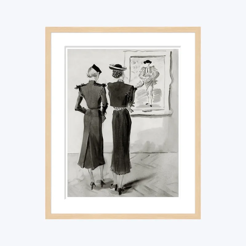Vogue Illustration, "Women Looking at a Toreador", Rene Bouet-Willaumez Final Sale