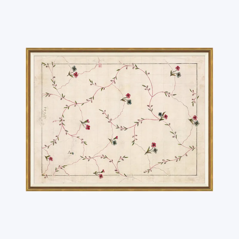 No Minimum Order Antique Floral Vines II