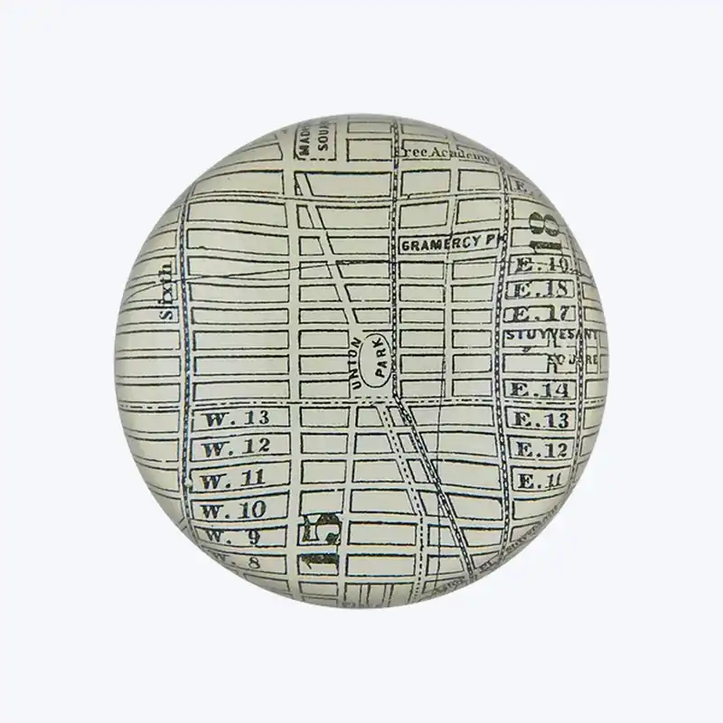 Direct From Manufacturer New York Map, Gramercy Park Paperweight