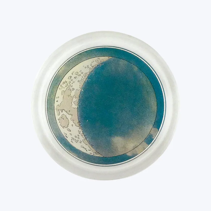 Blue Crescent Coaster Affordable
