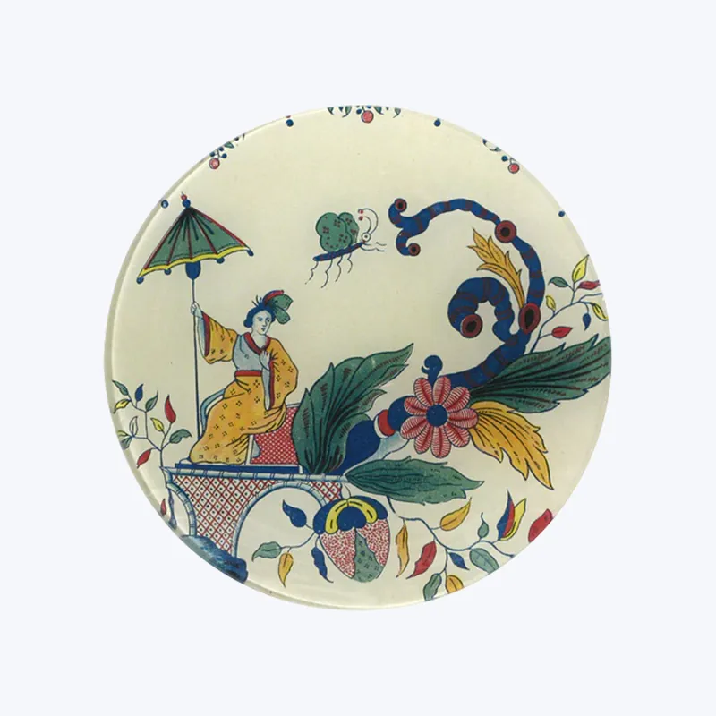 Feience Brument Round Plate Limited Edition