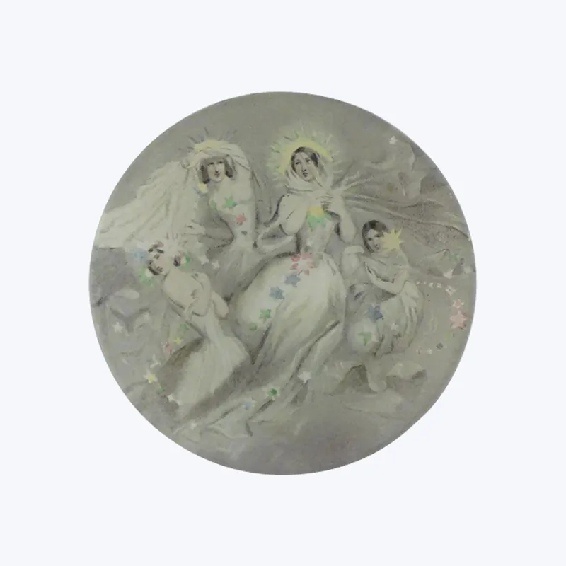 Cheap Les Nebuleuses Round Plate