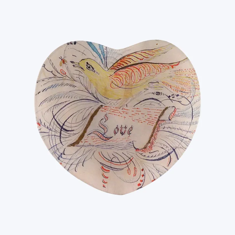 Fan Favorite Autograph Heart Dish