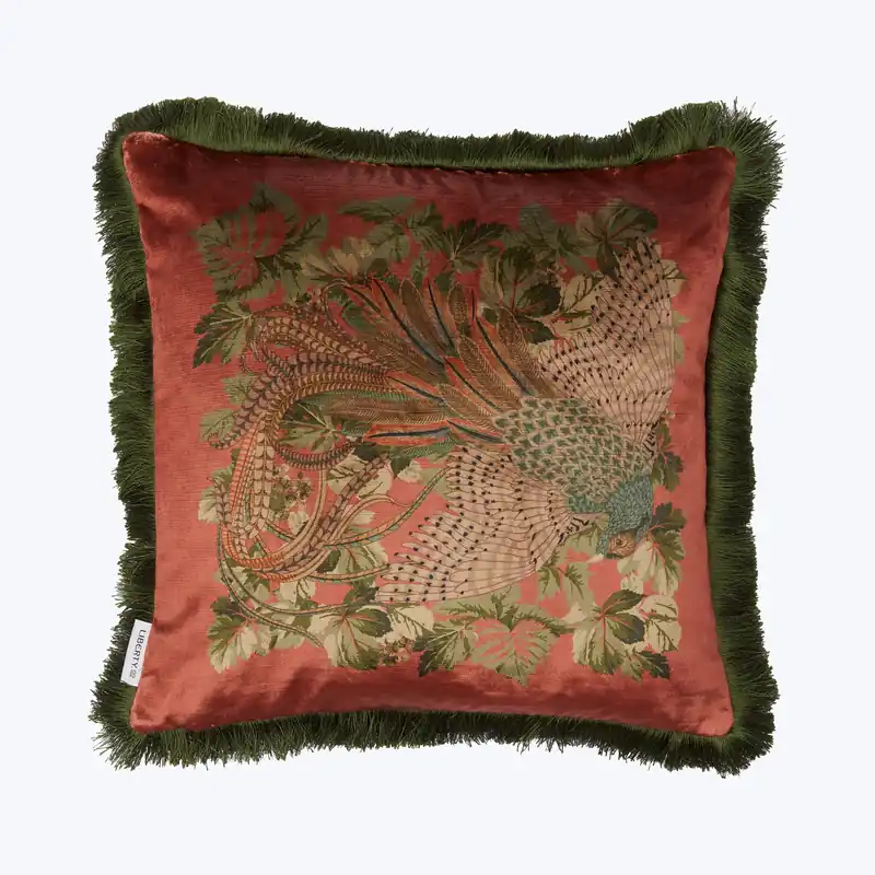 Best Choice Lady Amphora Fringe Pillow, Coral
