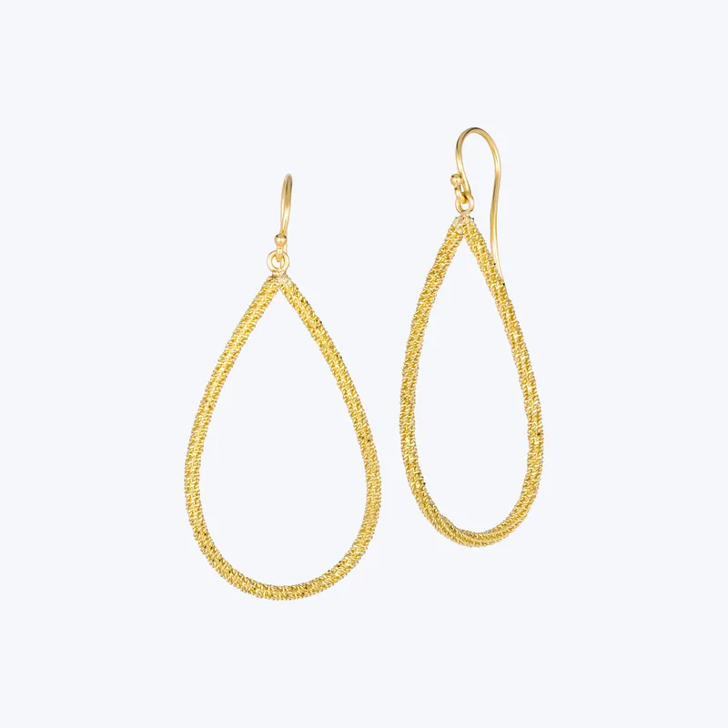 Stardust Elongated Teardrop Earring Price Cut