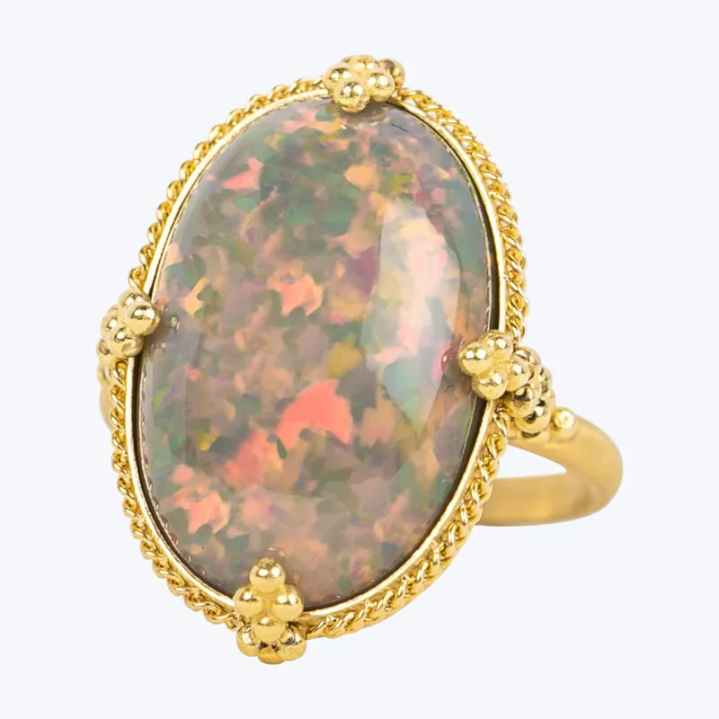 One of a Kind Ethiopan Opal Ring Professional Grade