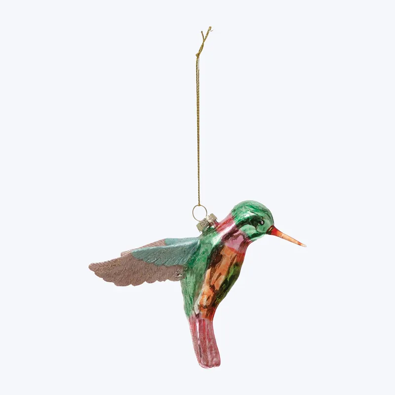 Today Only Glass Hummingbird Ornament, Multi Color