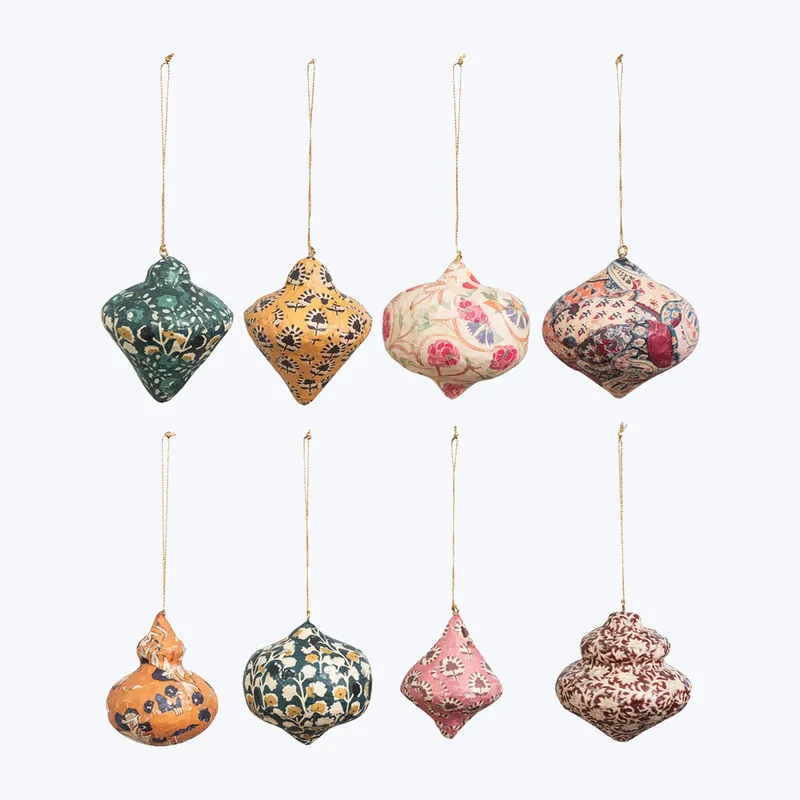 Paper Mache Ornament, Assorted Reduced Price