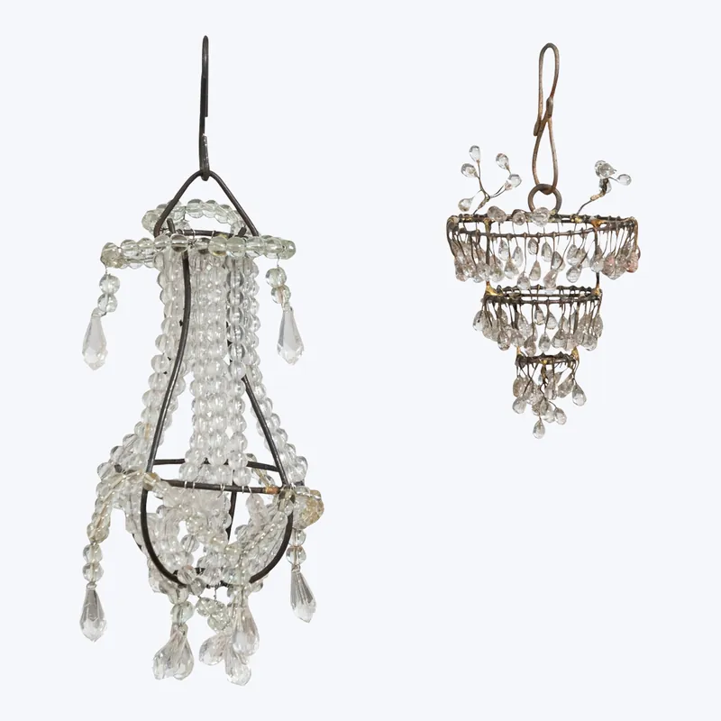 Metal & Bead Chandelier Ornament, Assorted Instant Buy