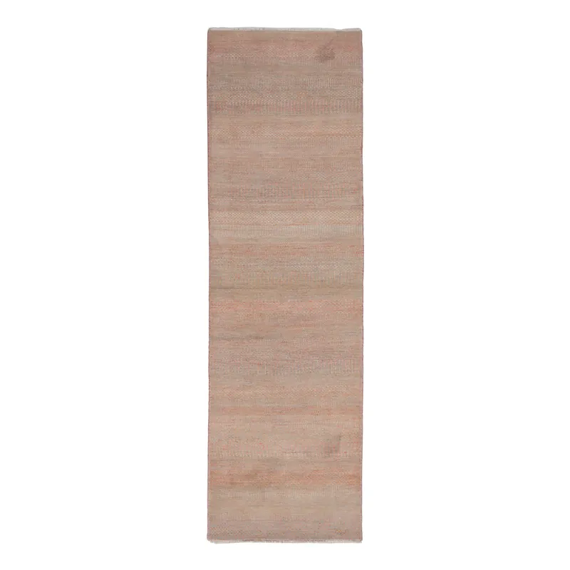 While Supplies Last Pink Transitional Wool Art Silk Blend Runner - 2'6" x 9'7"