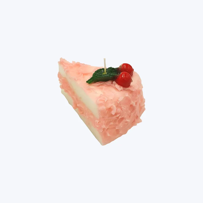 Luxury Cherry Cake Slice Candle