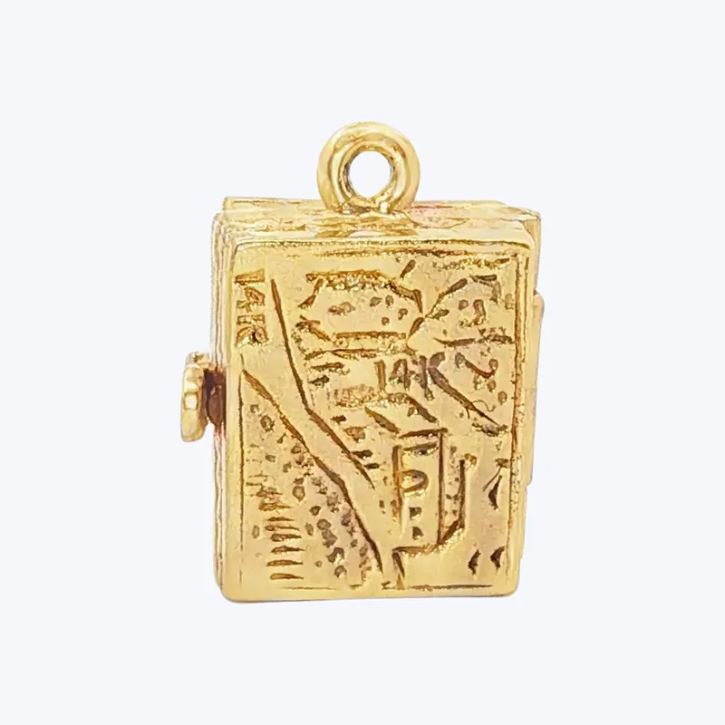 Trending 1950's Hope Chest Charm in 14k Yellow Gold