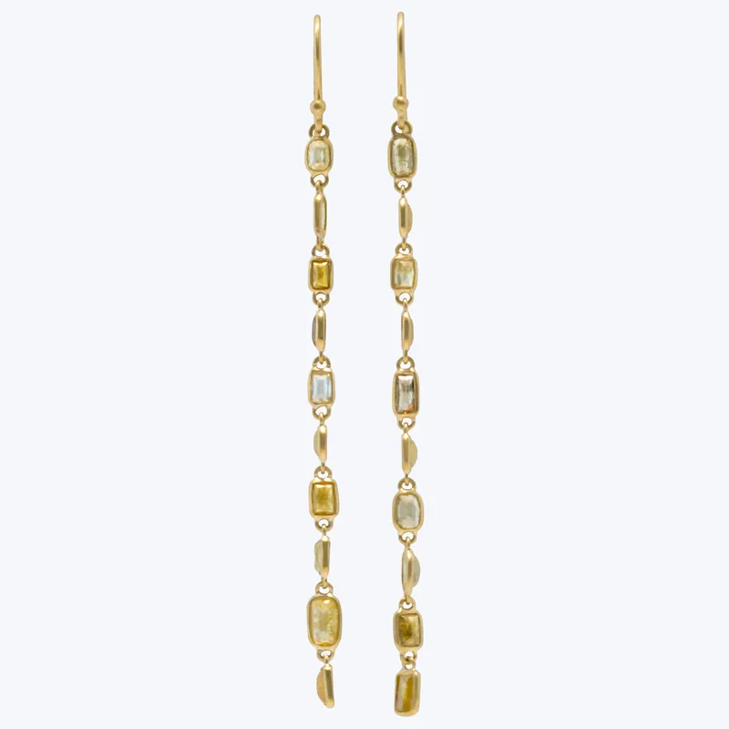 Deal Rustic Diamond Modern Stiletto Earrings