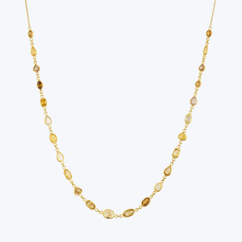 Exclusive Offer Fancy Color Diamonds Demi Inline Necklace