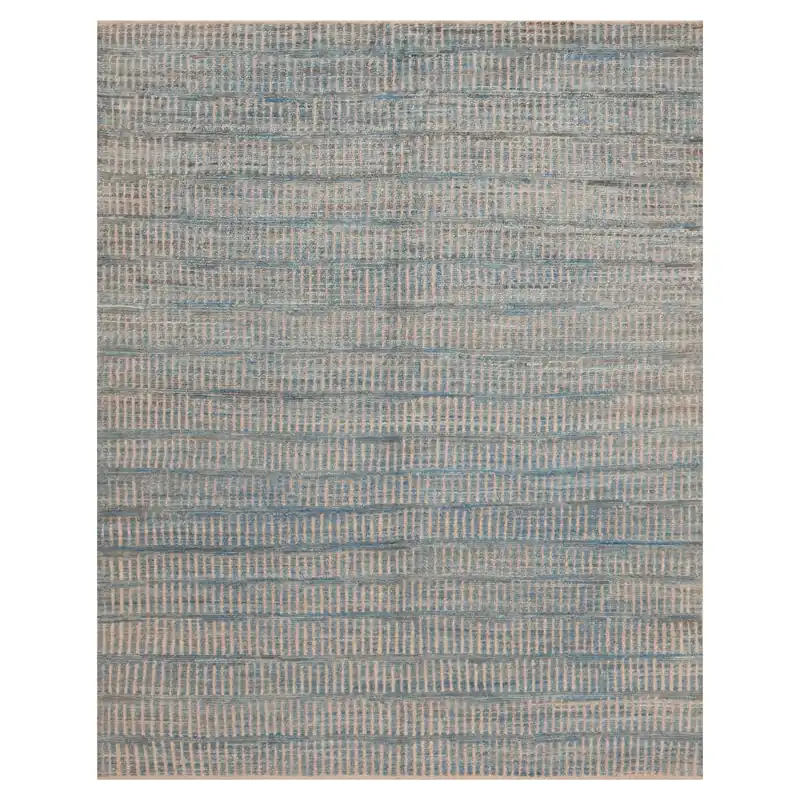 Must Have Blue Zameen Transitional Wool Rug - 6'3" x 8'