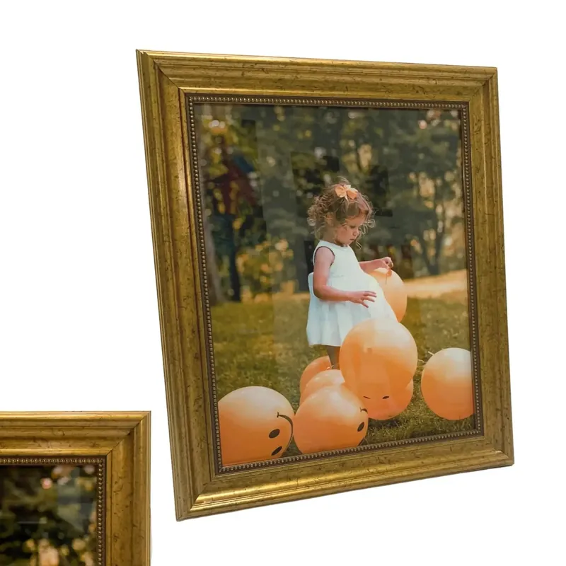 Buy Today Vintage Gold 8x8 Picture Frame - Antique Photo Frame - Antique Vintage Wall Decor