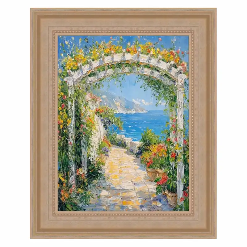 8x10 Picture Frame Wide Silver Leaf Scoop With Beads Photo Frame - 8x10 Frame Direct From Manufacturer