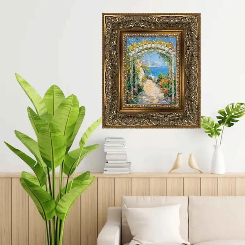 Wide Italian Baroque Antique Silver Picture Picture Frame-5 inch Wide 30x40 Picture Frame - 30x40 Frame Clearance