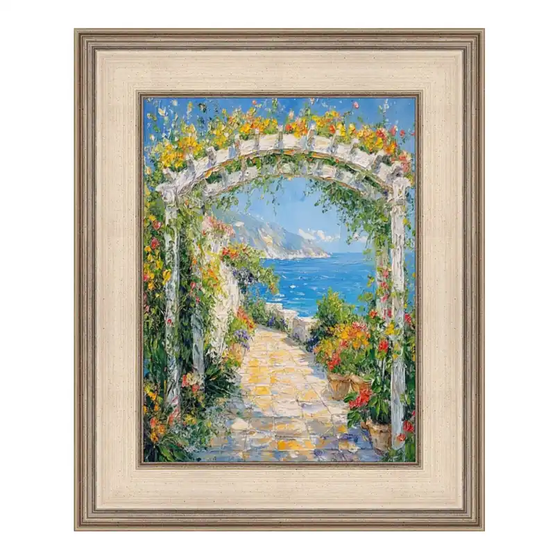 Cheap Wide Silver Leaf Flat Panel 25x25 Picture Frame - 25x25 Frame