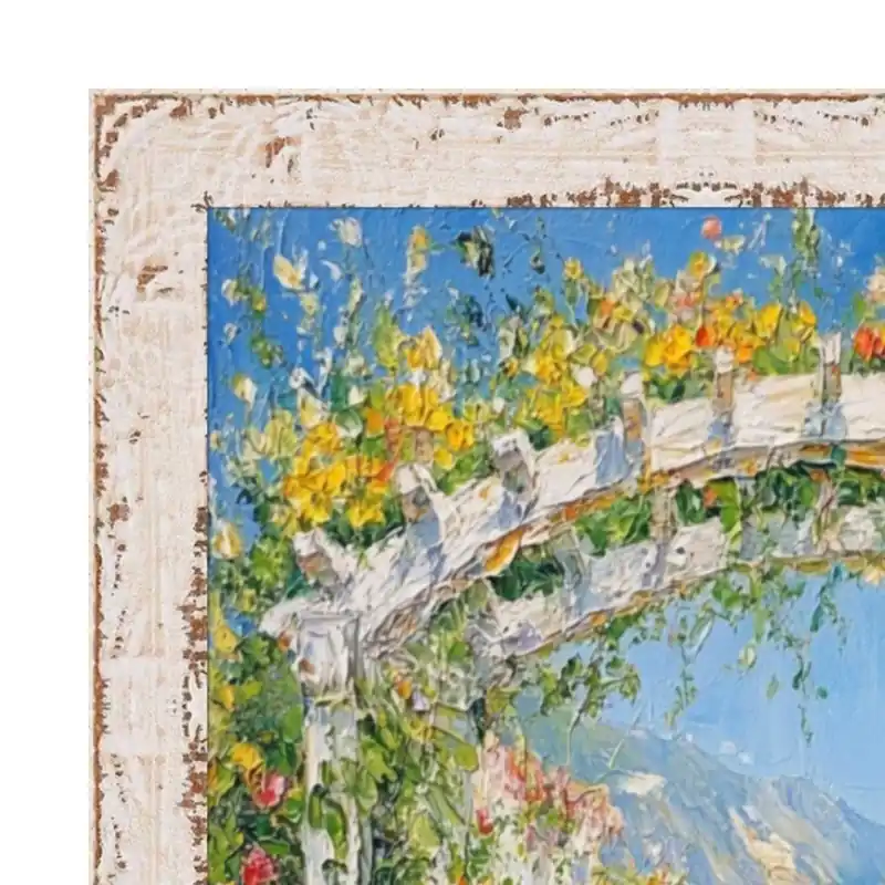 Slim White Creme Chabi Chic Farmhouse Rustic 16x24 Picture Frame - 16x24 Frame Today Only