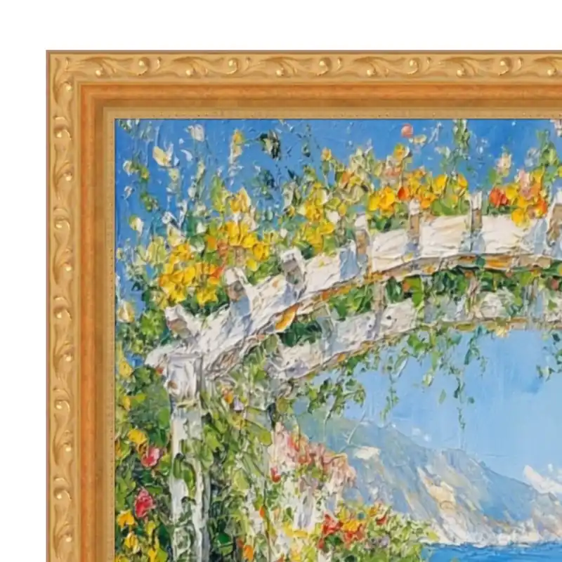 Slim Classic Florar Beaded Gold 11x16 Picture Frame - 11x16 Frame Top Pick